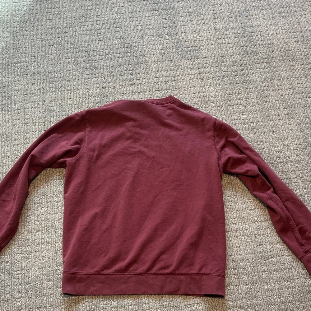 Eddie Bauer Men's Crewneck Sweatshirt - Burgundy - Picture 2 of 2
